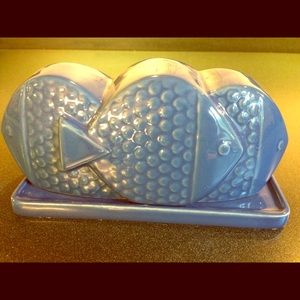 West Elm fish butter dish